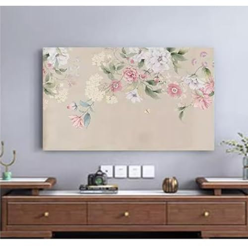 SenhE Universal-TV-Staubschutz, Fernseher-Außenabdeckung, LCD-LED-Wandmontage, Gebogene Bildschirmabdeckung, Plasma-TV-Bildschirmschutz, Tuch, Schlafzimmer