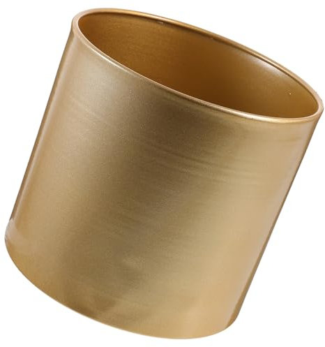 BESPORTBLE Pot De Fleurs Seau Hug Décor Rustique Décor De Pot Dor Grand Or Intérieur Décor Champêtre Pot De Fleurs De Bureau Garniture d'or Mini Conteneurs Cache-Pot en Or Plante Le Fer Vase