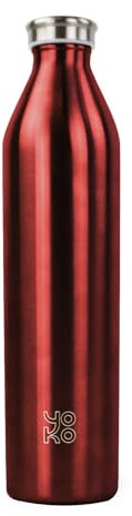Yoko Design - BOUTEILLE ISOTHERME 1 LITRE Rouge brillant