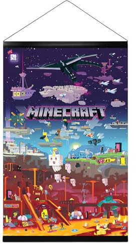 Close Up Minecraft - Poster (World Beyond) (Größe: 61cm x 91,5cm) (Poster & Posterleisten)