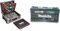 kwb Werkzeugkoffer mit Trolley-Funktion, 175-teilig, gefüllt & Makita Ratschen und Bit-Set 47-teilig, B-36170, Mehrfarbig