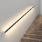 LED Lighted Staircase Handrail (Human Body Sensing), Wall-Mounted Indoor Stair Handrails, Handrail Railings + 4000K LED Light, for Outdoor Stairs Porch Entrance,2M