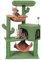 ROYPET 100cm Cat Tree with Sisal Scratching Posts for Indoor Cats,Cat Tower with Hammock and Hanging Ball Toy,Pet Furniture Activity Centre with Condo,Play Towers&Trees,Small Space,Green
