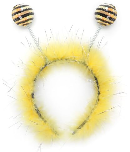 Bluelves Haarreif Biene mit Fühlern, Bienen Königin Haarreif, Accessoire für Bienenkostüm, Kopfschmuck für Damen für Karneval Motto Party Bienenkostüm zum Verkleiden