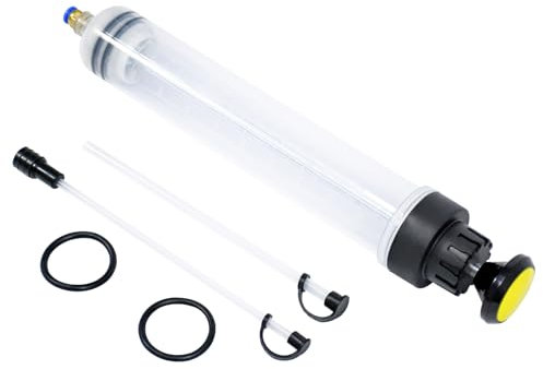 BOOMSTART 500ml Ölabsaugpumpe Ölabsaugspritze Absaugpumpe Ölabsaugpistole Flüssigkeitsabsauger und Füllpumpe Geeignet für Motor Getriebe Kfz-Bremsflüssigkeit Kühlmittel Ölabsauger Umfüllpumpe