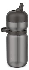 Mepal - Trinkflasche Flip Sport - Auslaufsicher (wenn verschlossen) - Komfortabler Tragegriff - Eingebauter Strohhalm - Wasserflasche - 600 ml - Graphite black