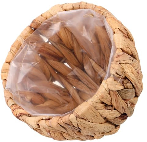Ciieeo Wicker Storage Basket Straw Basket for Plants Indoor Outdoor Use for Sundries Garbage and Pot Liner
