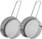Abbdbd 2 Pcs Stainless Steel Flour Sifter, Small Handheld Sifting Sieve Icing Sugar Shaker Strainer Sieve Kitchen Fine Mesh Flour Sieve Powdered Filter