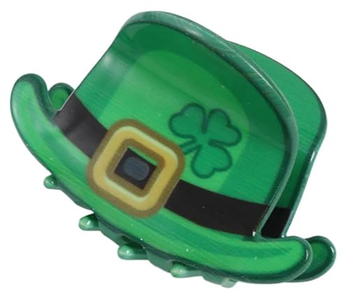 StPatricks Kleeblatt-Haarklammer, lustige Haarklammer, Bananen-Haarspange, rutschfest, für Mädchen, Pferdeschwanzklemme für Damen