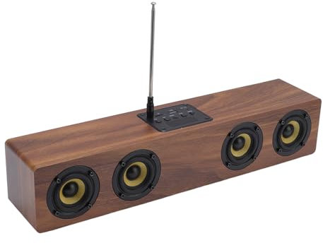 Wireless -Lautsprecher, Tragbarer -Lautsprecher -Lautsprecher 40 cm Lang mit Premium Sound Decoding Immersive 360 ​​Sound HiFi Bass für PC -Laptop -Tablet -Spiele