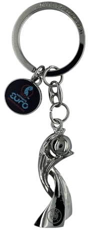 UEFA WOMEN'S EURO AMBALLCOM Trophy 3D Miniaturized Cup Replica 2025 Logo Keyring Size 45mm Silver - Keyring