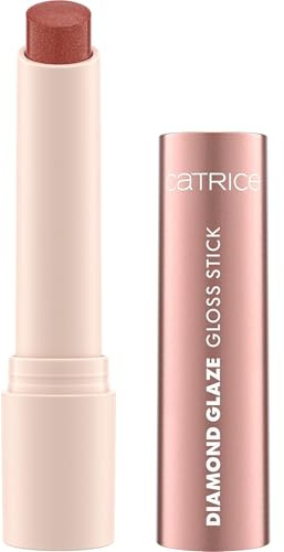Catrice Diamond Glaze Gloss Stick, Lippenstift, Nr. 010, Braun, pflegend, glänzend, strahlend, schimmernd, vegan, ölfrei, ohne Konservierungsstoffe, ohne Parabene, 1er Pack (1.6g)