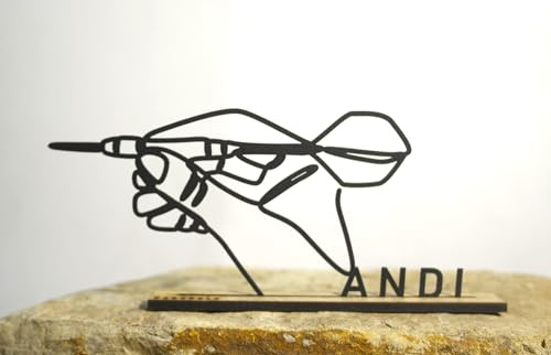 Generisch Personalisierte Dartspieler – Mit Name | Geschenk für Dartfans & Vereinsspieler