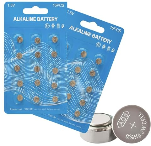 Soyasi L736 392 384 192 Lot de 30 piles alcalines LR41 AG3 1,5 V pour thermomètre numérique, etc