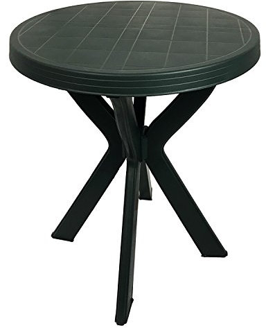 Mojawo Bistrotisch - Kunststofftisch Ø70cm - Grün - rund - Balkontisch - Gartentisch - Terassentisch - Campingtisch