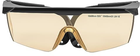 MCWlaser CO2 Laser Schutzbrille 10600nm 10.6um OD5+ Safety Glasses Goggles Absorptionstyp CO2 Laser Brille Für CO2 Lasergravur Cuttinge Schönheitsbehandlung Instrument EP-4 Stil 5