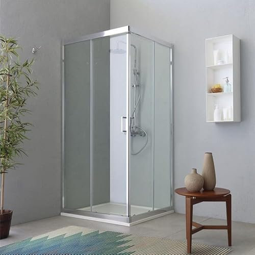 Kiamami Valentina Cabina de Ducha de diseño Moderno 90x120 con Perfil Plano | Fly