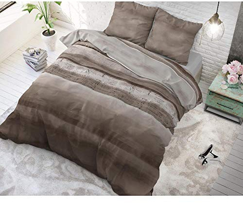 Sleeptime Bettwäsche Marcus (200x220, Braun)