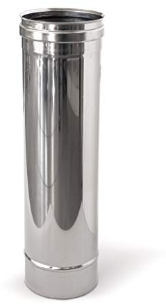 Tubo in acciaio inox per canne fumarie L1000mm (DN 130)