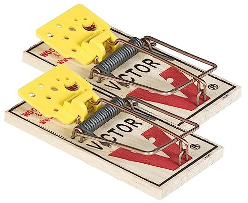PROTECT EXPERT Pièges À Souris - 2 Tapettes Bois - Rapide Précis Et Faciles A Utiliser SOUTAP2