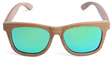 LUI SUI Retro Polarisierte Sonnenbrille UV400 Männer Frauen Holzrahmen Klassische Sonnenbrille Brillen