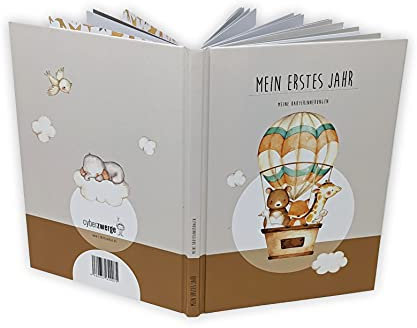 Babyalbum Mein erstes Jahr - Das Babybuch zum Ausfüllen, Ballonfahrt (gebunden)