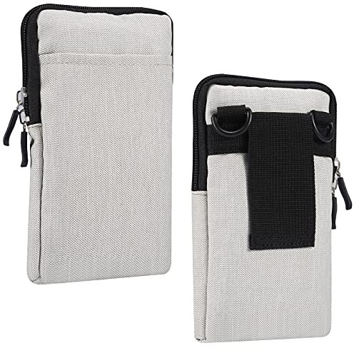 Borsa Clip Cintura per Cellulare, Borsa a Tracolla Telefono Portafoglio, Borsello da Uomo Sacchetto con Clip Cintura Pochette Borsa Tracolla Porta Carte di Credito Cellulare