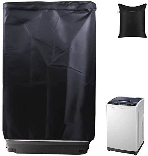 Skyour Copertura per lavatrice 420D Oxford impermeabile antipolvere portatile con caricamento dall'alto Copertura per lavatrice UV Rersistant Rondella Protector Covers (S: 50x51,6x33)