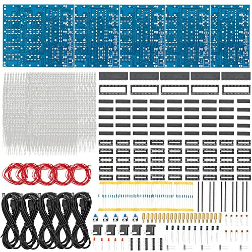 AZDelivery 5 x 3D LED Cube 8x8x8 Würfel Bausatz Lichtmatrix für Elektronik-labor Projekte programmierbares Lernset für Kinder und Jugendliche (3D16MINI-MULTI-KIT) inklusive EBook