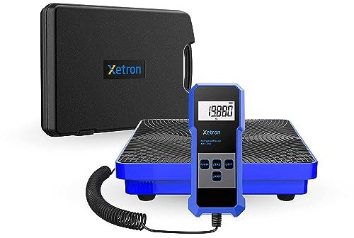 Xetron Balance de Réfrigérant Électronique 100kg, Balance de Charge Réfrigération Fréon de Haute Précision pour Remplissage Climatisation Voiture CVC, SRC-200