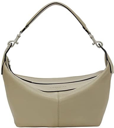 Liebeskind Berlin Damen Hobo S, Leder, French Grey, Small (HxBxT 16cm x 24.5cm x 14cm)