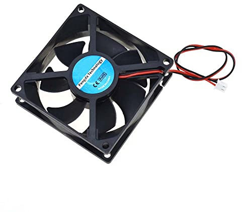 Doble rodamiento de bolas DC 5 V, 12 V, 24 V, 80 mm, ventilador de CPU 8025 80 x 80 x 25 mm, 8 x 8 x 2,5 cm, ventilador de refrigeración 2 pines (24 V, cojinete)