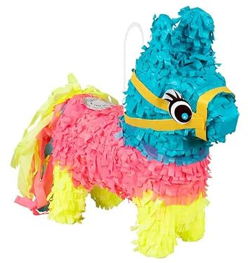 NEU Mini-Piñata/Pinata Esel, bunt, ca. 20x18cm