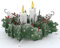 Lovepop® Weihnachten Pop-Up Karte 3D Kerzen Kranz Weihnachtskarte Premium | mit Versteckfach für Geldgeschenke & Gutscheine | inkl. Umschlag | Ausziehbare Notiz
