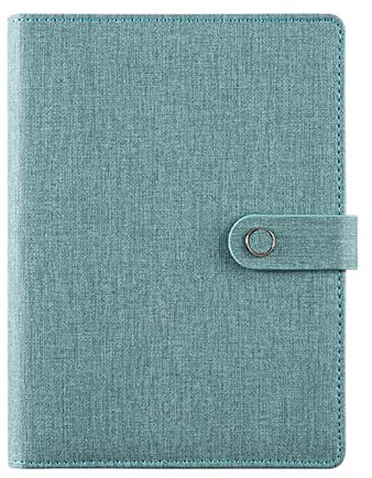 FnnEmg Latex Bindemittel Tagebuch A5 Bindemittel Notebook und Journal Spiral Agenda Planer Organizer Büro Notepad Ring Notizbuch Buckle Daily Plan Sketchbook Bindemittel (Size : Green)