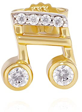 NKlaus Paar Notenschlüssel Ohrstecker 333 Gelb Gold 8 Karat 7x7mm Musik Damen Ohrringe 11950