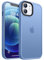 CANSHN Upgrade für iPhone 12/12 Pro Hülle [Militärschutz] Schutzhülle Samtige Touch Matt Anti-Kratzen Handyhülle iPhone 12/12 Pro Case, Himmelblau