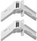 CANJPTON Lot de 2 charnières de rechange pour réfrigérateur et congélateur compatibles avec Dometic Caravan Camping-car 2412125011 2412125003 44990000026