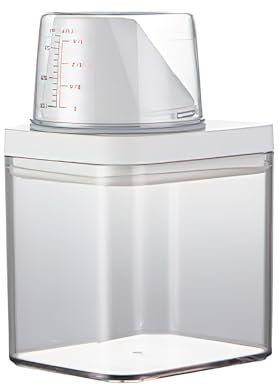 HENGBIRD 700 Ml Caja De Almacenamiento De Polvo De Detergente HerméTico, Contenedor De Detergente De PláStico TapóN De Almacenamiento De JabóN Detergente Polvo De Lavado Detergente