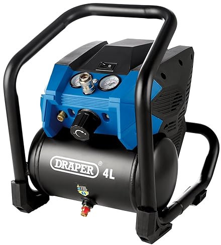 Draper 08093 D20 20V Compressor, 4L (Sold Bare)