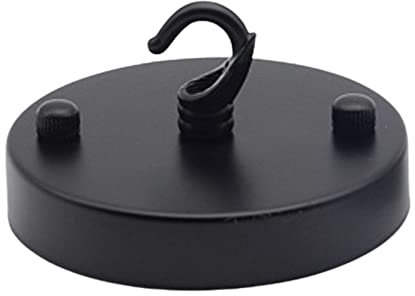 QUANXILXU Ceiling Chandelier Hook Plate,Round Base Hook Plate,Heavy Duty Screw Mount Top Hanger for Pendant Light Wall Lamp Fixing Lights