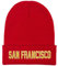 American Sport Klassische Beanie, Strickmütze für Herren und Damen, Bekleidung, weiche Winter-Schädelmütze, dicke Mützen, Skifahren, San Francisco, Einheitsgröße