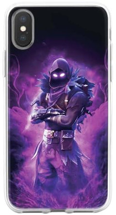 Transparent Design Case for Apple iPhone, Printed in France, Video Games, Fortnite (iPhone XS Max)