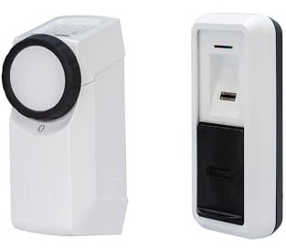 ABUS HomeTec Pro Bluetooth CFA3100 + Fingerscanner CFS3100 - Elektronisches Türschloss per Fingerabdruck öffnen