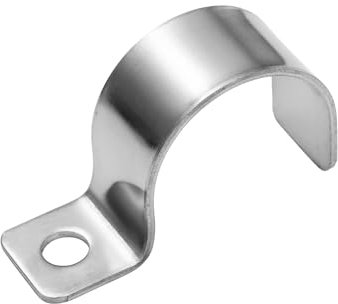 FamlTol 20 Pcs Espesar Abrazaderas Para Tubos,Grapas sujeta cables de Pared Acero Inoxidable 304 Abrazaderas De Acero Inoxidable Abrazadera Metalica Para La FijacióN De TuberíAs De Agua Y Gas Ø 20 mm