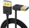 CY Cable Ultrafine Down Angled DisplayPort 1.4 DP to DP 100cm 8K 60hz Ultra-HD UHD 4K 144hz 90 Degree for Desktop Laptop Monitor
