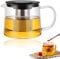Teekanne Mit Siebeinsatz, 1500 ML Teekanne Glas, Teekanne Aus Glas Mit Deckel, Tee Kanne, Glasteekanne, Teapot Für Induktion Und Anderen Herdarten