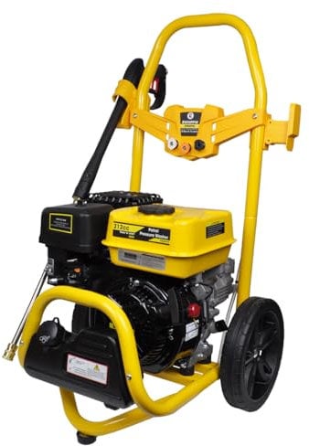 RocwooD Petrol Pressure Washer 3190 PSI 7HP – High Pressure Jet Cleaner with Lance & Nozzles, 10M Hose – Power Washer for Patio, Car, Driveway, Garden, Fences