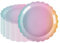 PHUNAT 50 platos de papel de color arcoíris de 23 cm, vajilla de fiesta resistente para cumpleaños, baby shower, decoraciones de fiesta temática de unicornio