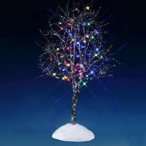 LEMAX Metal Butternut Tree with Multi-Coloured LED Lights (H: 24.5 x 13 x 12.3 cm)